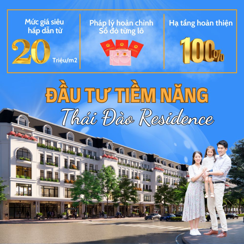Đầu tư tiềm năng tại Thái Đào Residence